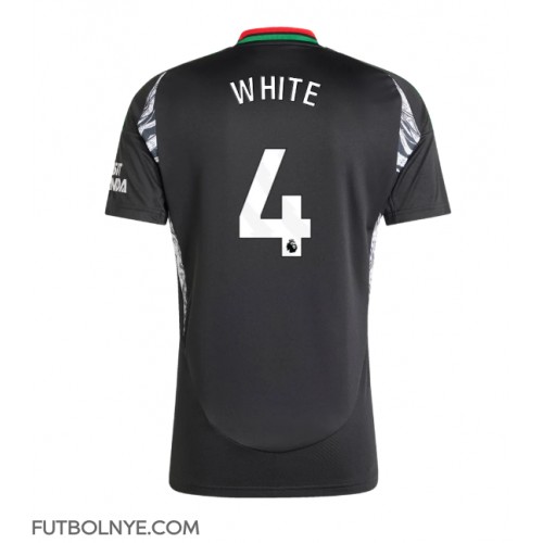 Camiseta Arsenal Ben White #4 Visitante Equipación 2024-25 manga corta